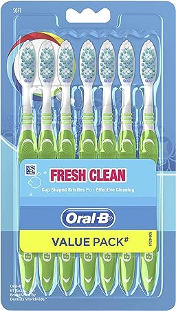 Oral B Toothbrush Fresh Clean Soft 7 Pack