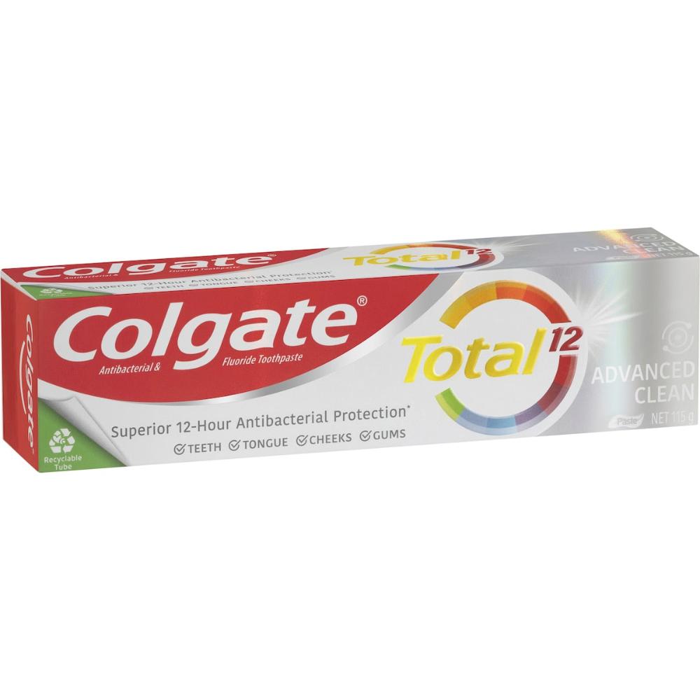 5 x Colgate Antibacterial Toothpaste Total Advanced Clean 115g