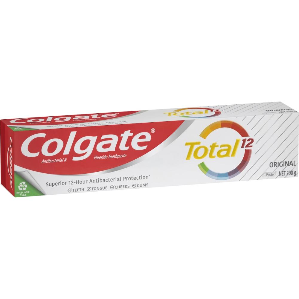 5 x Colgate Antibacterial Toothpaste Total Original 200g