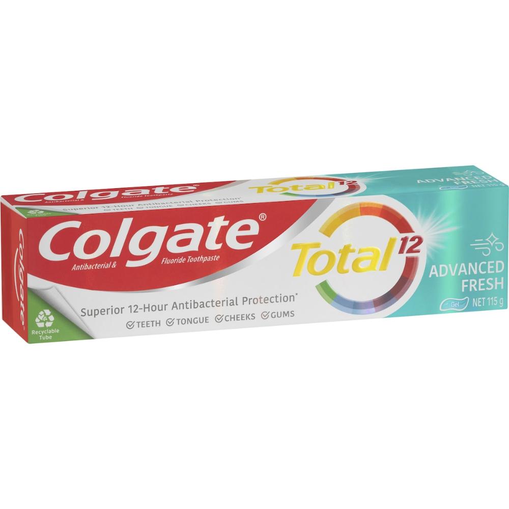 5 x Colgate Antibacterial Toothpaste Total Advanced Fresh Gel 115g