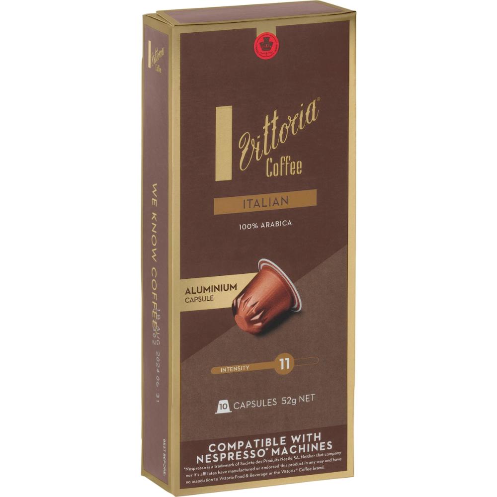 Vittoria Italian Nespresso Compatible Coffee Capsules 100 Pack