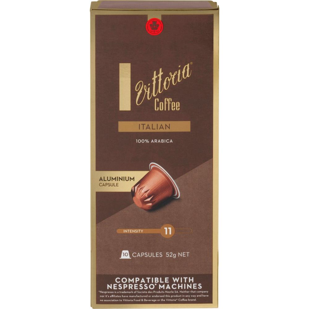 Vittoria Italian Nespresso Compatible Coffee Capsules 50 Pack