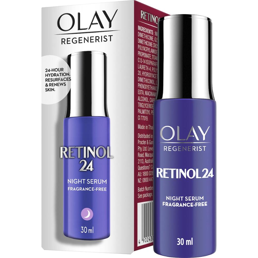 2 x Olay Regenerist Retinol 24 Night Face Serum 30ml