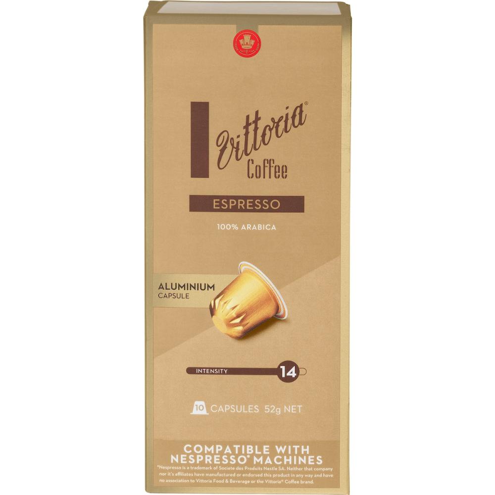 Vittoria Espresso Nespresso Compatible Coffee Capsules 100 Pack