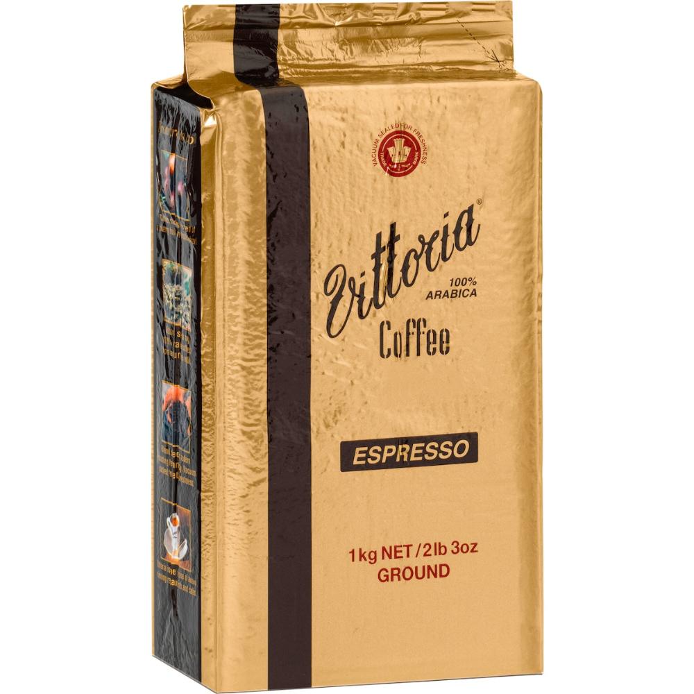 2 x Vittoria Espresso Ground Coffee 1kg