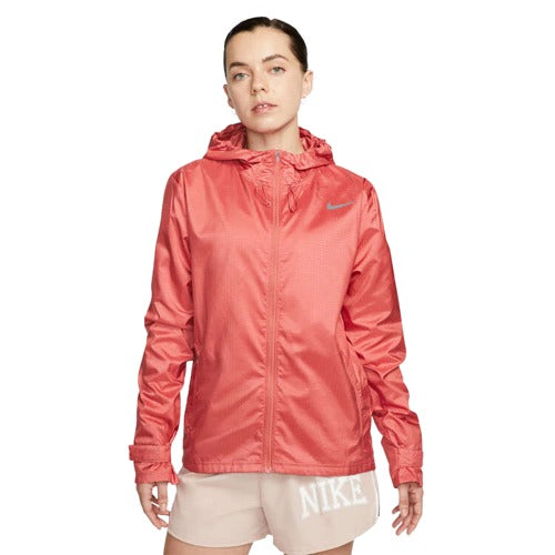 Nike Womens Essential Running Jacket - Red