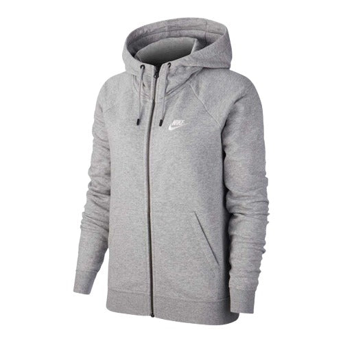 Nike Womens Sportswear Essentials Full Zip Hoodie - Grey