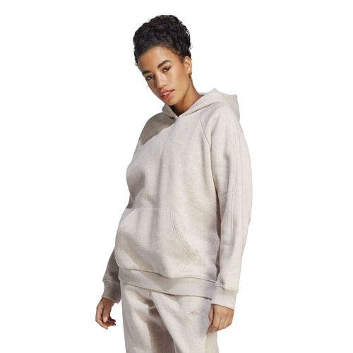 adidas Womens ALL SZN Fleece Boyfriend Hoodie - Taupe