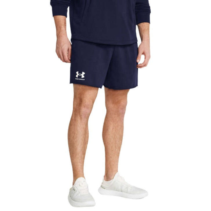 Under Armour UA Rival Terry 6-inch Shorts - Navy