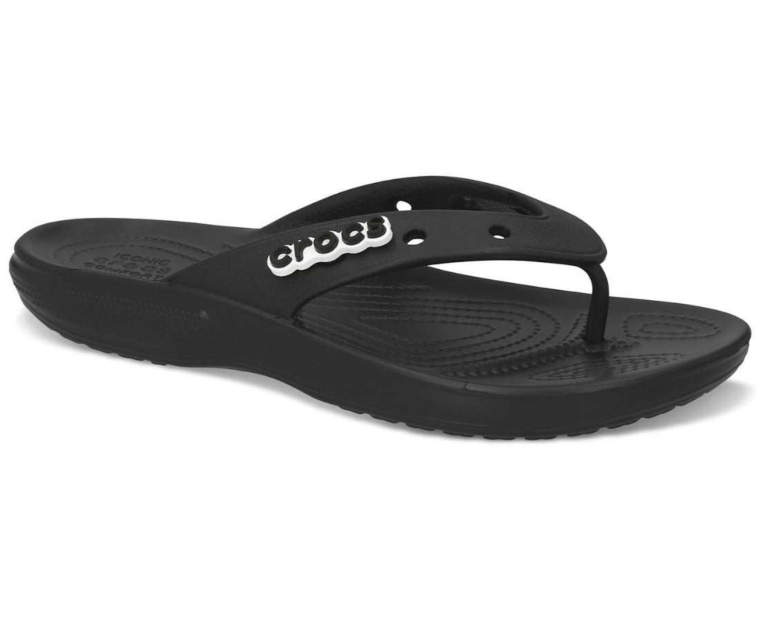 Crocs Unisex Classic Flip Thongs - Black