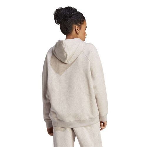 adidas Womens ALL SZN Fleece Boyfriend Hoodie - Taupe