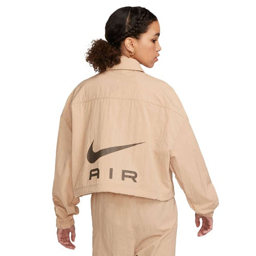 Nike Air Womens Modest Cropped Woven Jacket - Beige