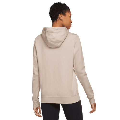 Nike Womens Sportswear Club Fleece Full-Zip Hoodie - Beige