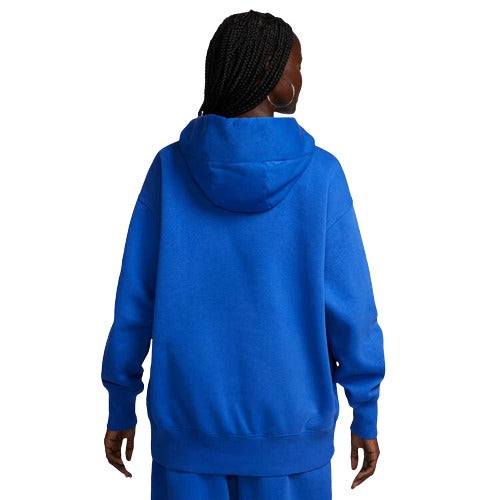 Nike Womens Sportswear Oversized Fleece Hoodie - Blue