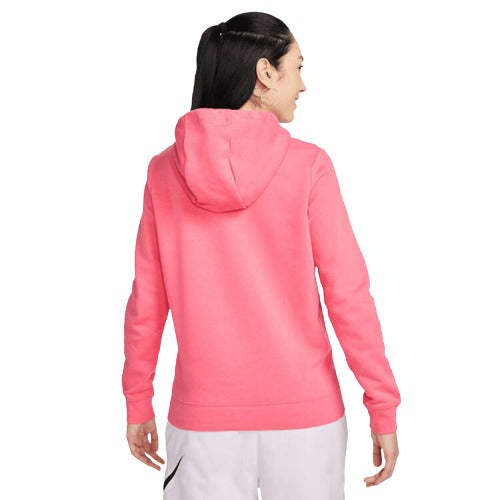 Nike Womens Sportswear Club Fleece Pullover Hoodie - Pink