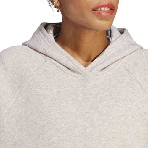 adidas Womens ALL SZN Fleece Boyfriend Hoodie - Taupe