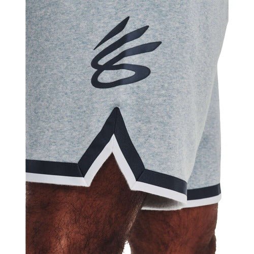 Under Armour Mens Curry Fleece 9" Shorts - Blue