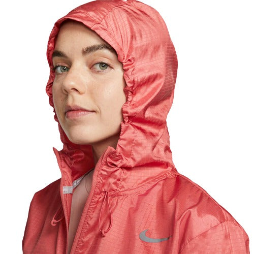 Nike Womens Essential Running Jacket - Red