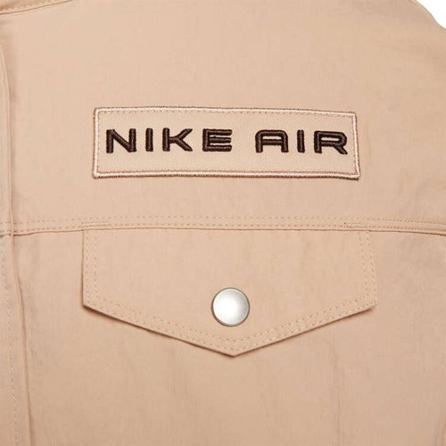 Nike Air Womens Modest Cropped Woven Jacket - Beige