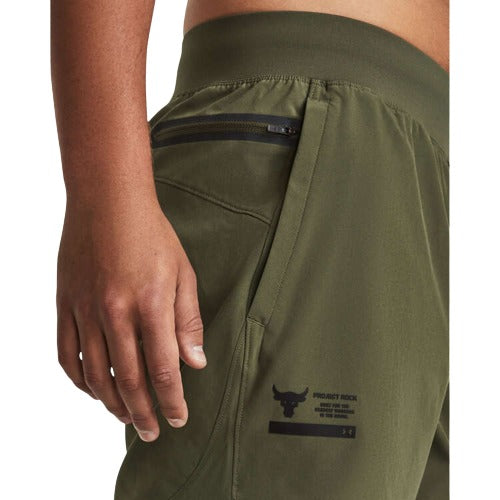 Under Armour Project Rock Mens Unstoppable Shorts - Green