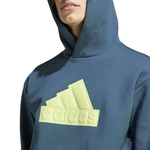 adidas Mens Future Icons Badge of Sport Hoodie - Blue