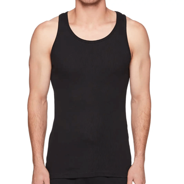 Calvin Klein Men's Cotton Classics Tank 3-Pack - Black/Black/Black