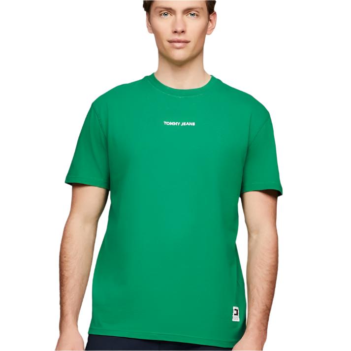 Tommy Hilfiger Men's Tommy Jeans Regular New Classic Tee - Green Malachite