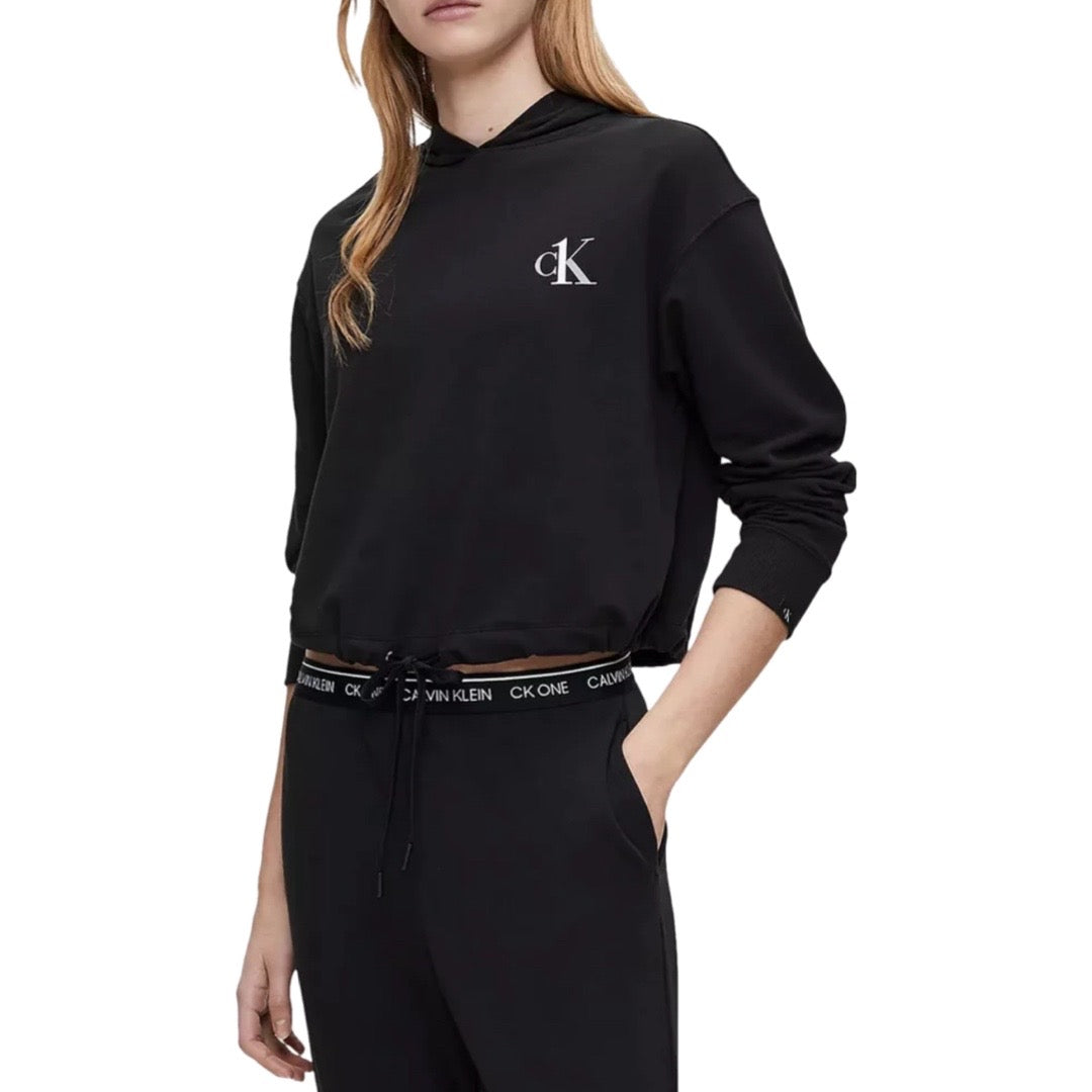 Calvin Klein Womens French Terry Lounge Hoodie - Black