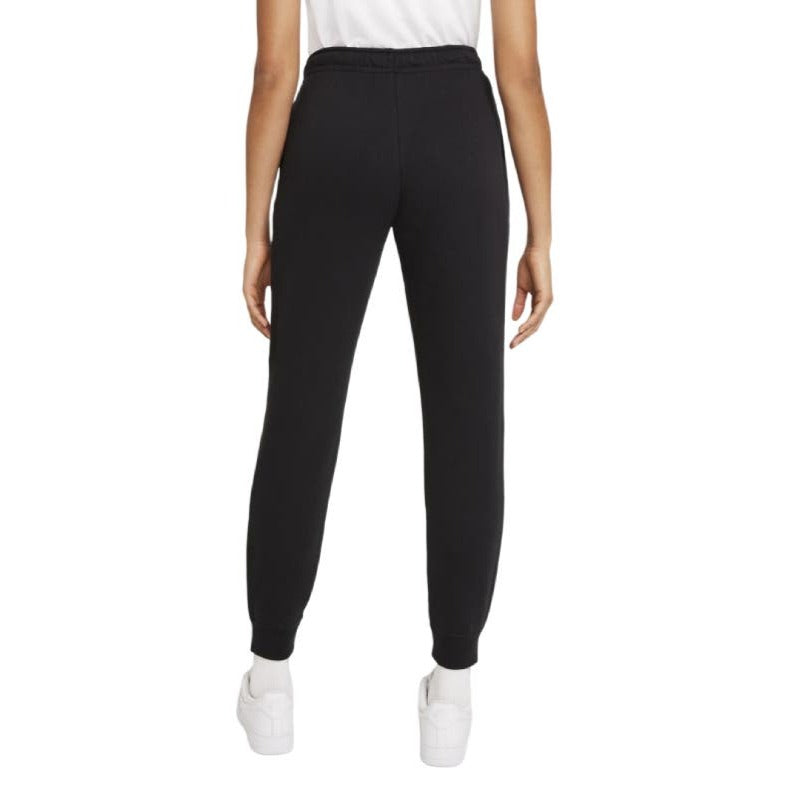 Nike Women's Sportswear Essential Fleece Mid Rise Pants - Black/White