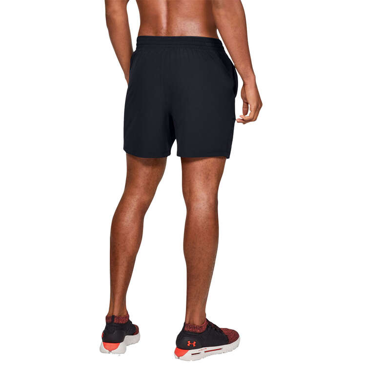 Under Armour Mens Lightweight Qualifier 5-inch Woven Training Shorts - Black