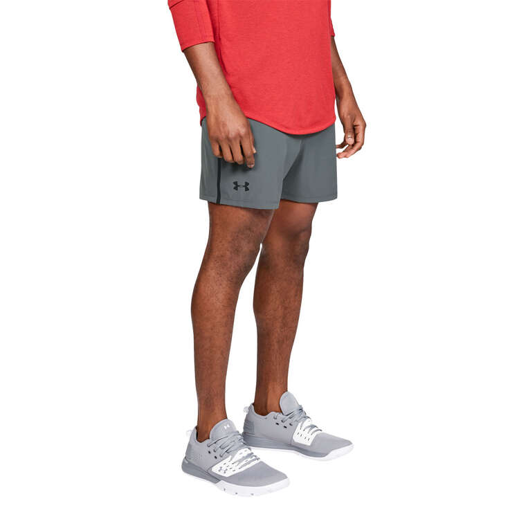 Under Armour Mens Lightweight Qualifier 5-inch Woven Training Shorts - Grey