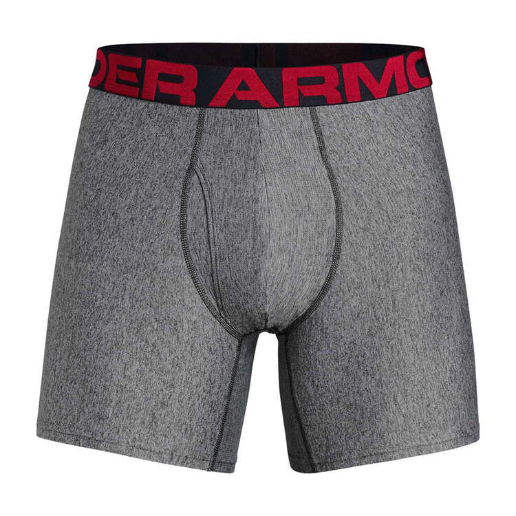 Under Armour Mens Tech 6in Underwear 2 Pack - Grey