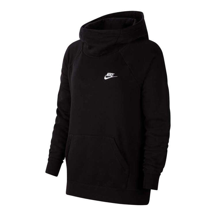 Nike Womens Sportswear Essentials Funnel Neck Fleece Hoodie - Black