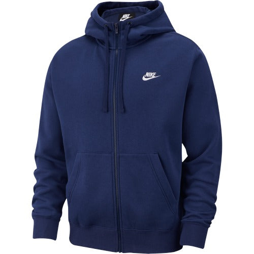 Nike Mens Sportswear Club Fleece Full-Zip Hoodie - Navy