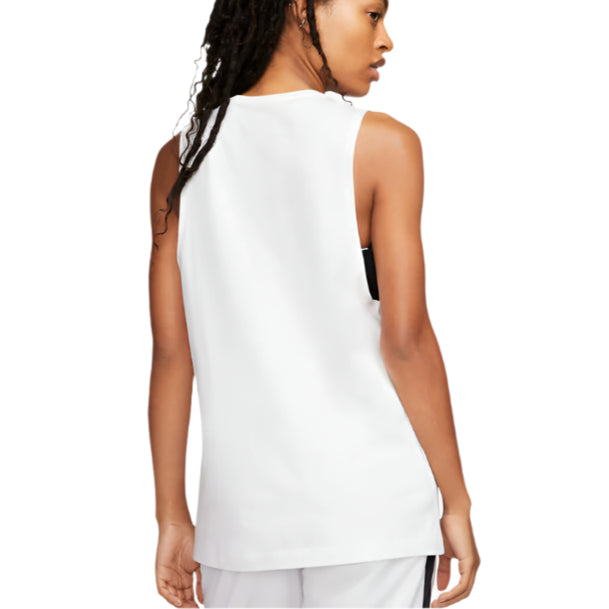 Nike Womens Sportswear Muscle Cotton Tank - White