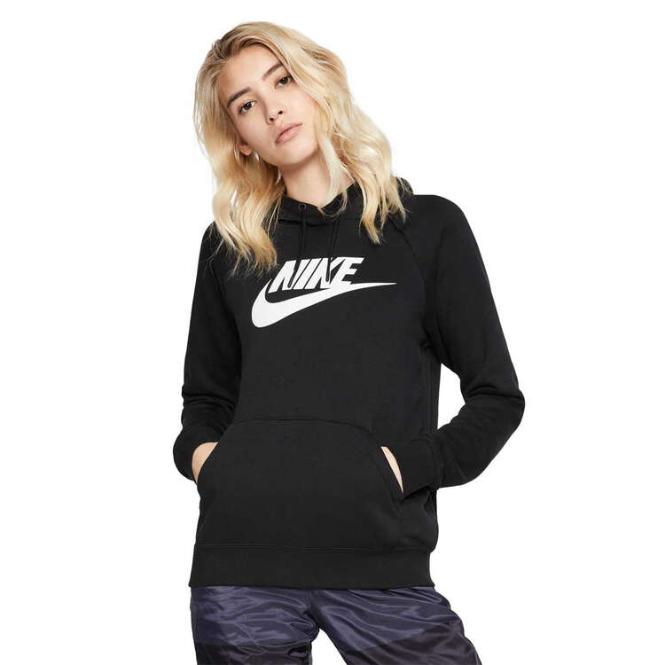 Nike Womens Sportswear Essential Fleece Pullover Hoodie - Black