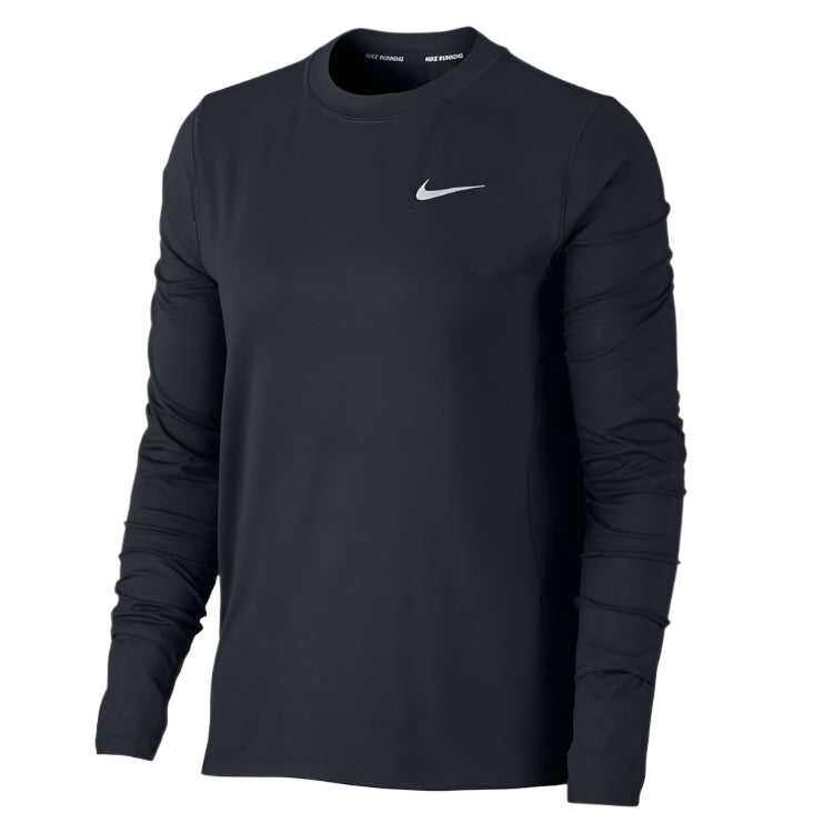 Nike Womens Dri-FIT Element Crew Running Top - Black