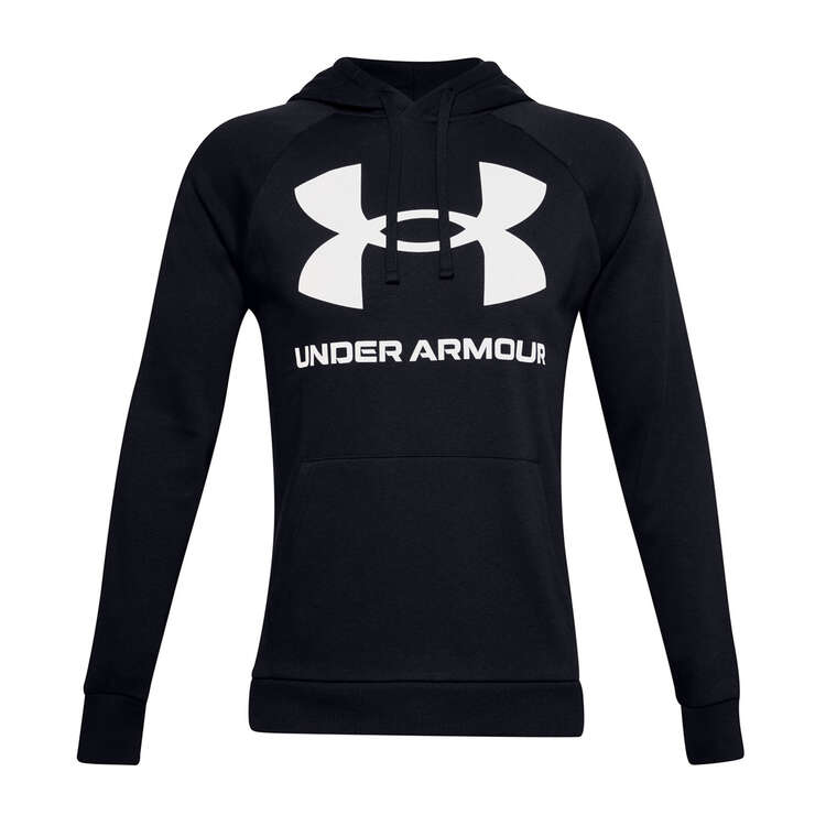 Under Armour Mens Rival Big Logo Hoodie - Black