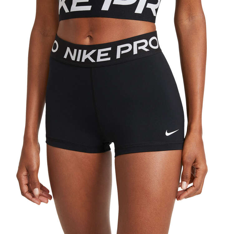 Nike Pro Womens 365 3in Shorts - Black/White