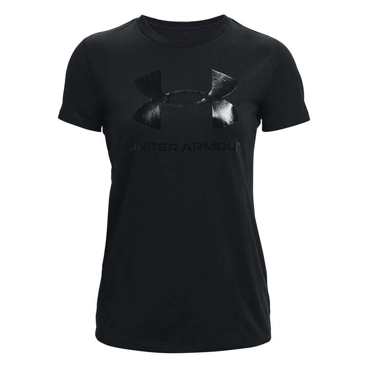 Under Armour Womens Super-Soft Sportstyle Logo Tee - Black