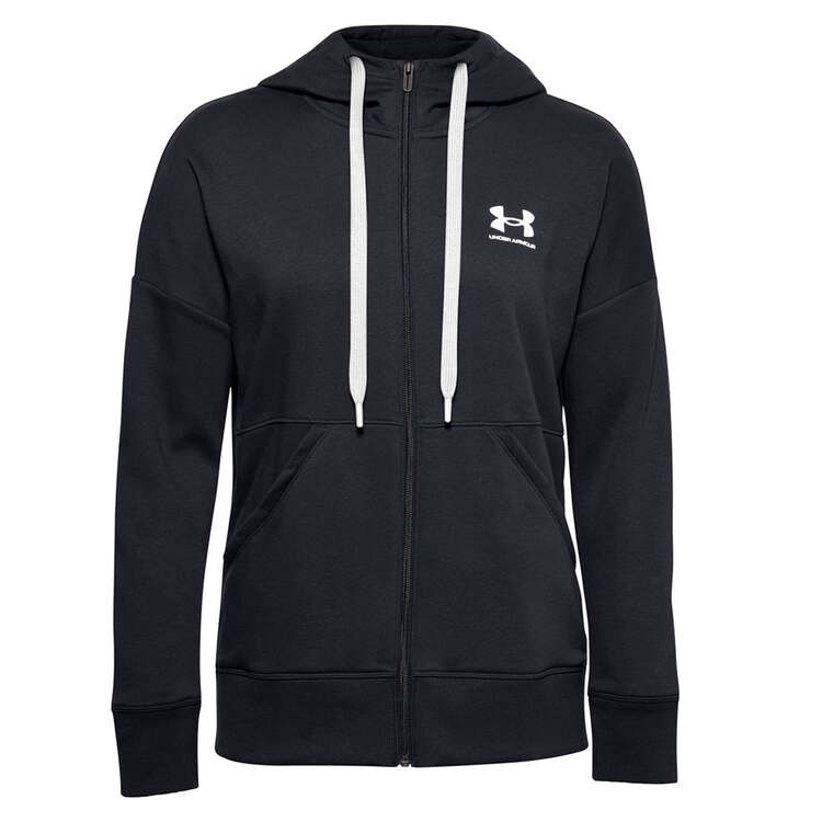 Under Armour Womens Rival Fleece Full Zip Hoodie - Black