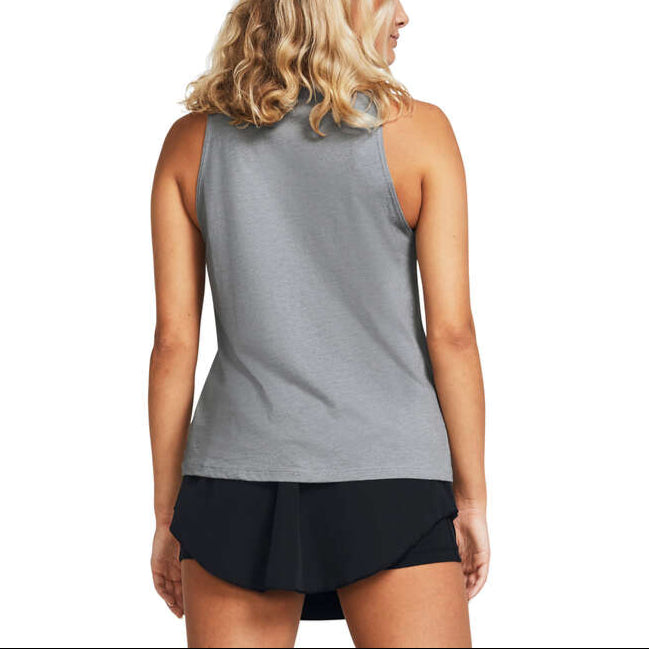 Under Armour Womens Cotton Blend Live Sportstyle Training Tank - Grey