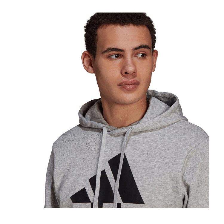 adidas Mens Big Logo Hoodie - Grey