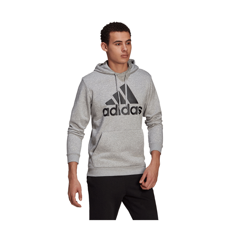 adidas Mens Big Logo Hoodie - Grey