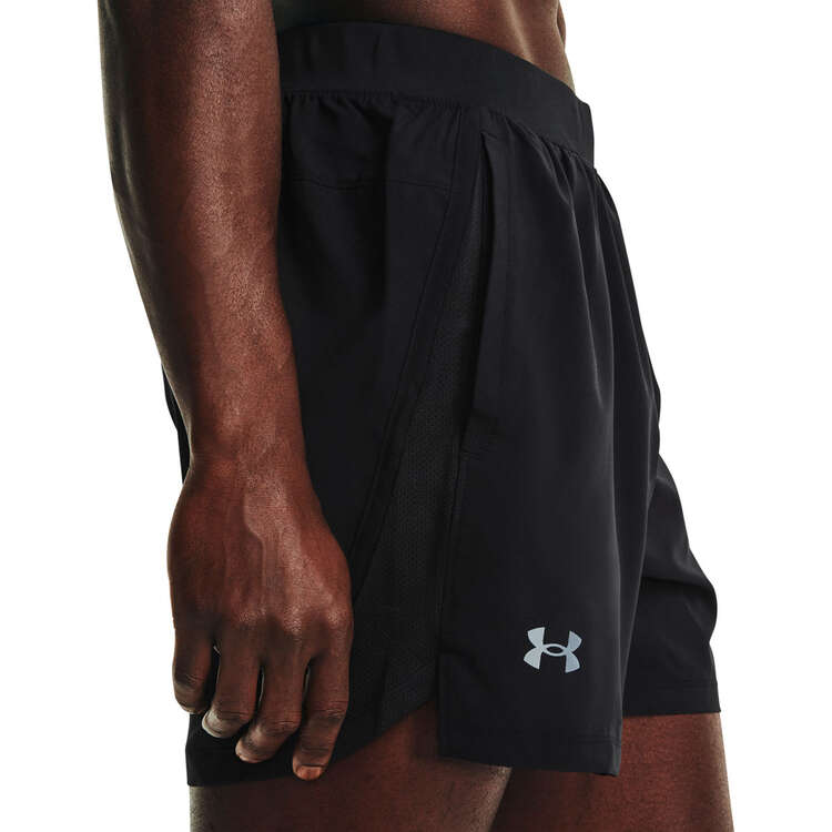 Under Armour Mens UA Launch 5-inch Running Shorts - Black/Reflective