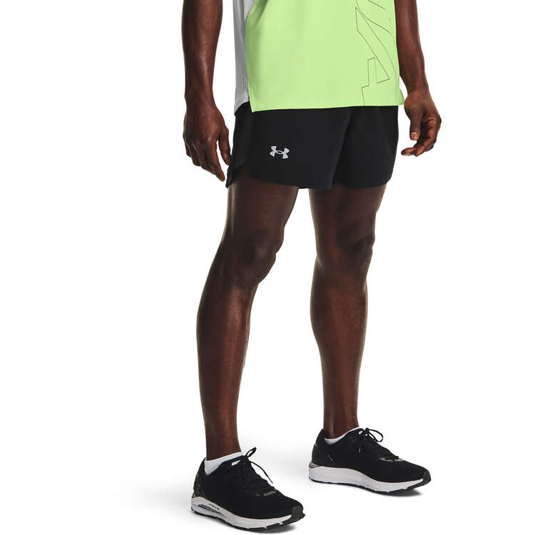 Under Armour Mens UA Launch 5-inch Running Shorts - Black/Reflective