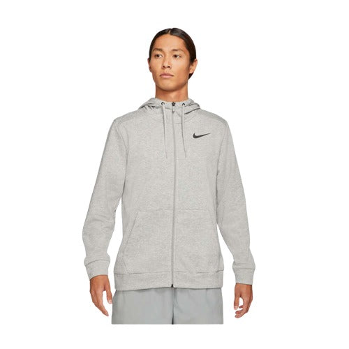 Nike Mens Dri-FIT Full-Zip Training Hoodie - Grey