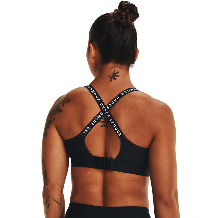 Under Armour Womens Infinity Mid Support Covered Sports Bra - Black