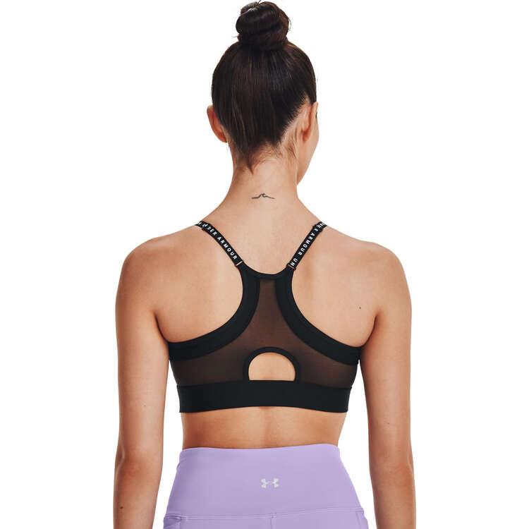 Under Armour Womens HeatGear Infinity Low Covered Sports Bra - Black