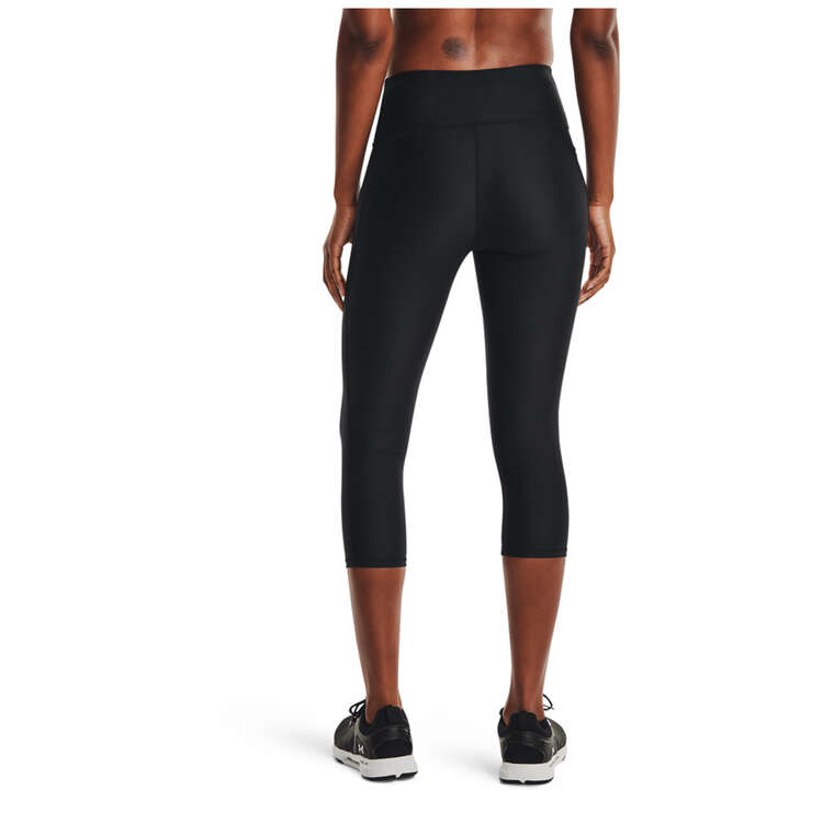 Under Armour Womens HeatGear Armour No Slip Capri High Rise Tights - Black